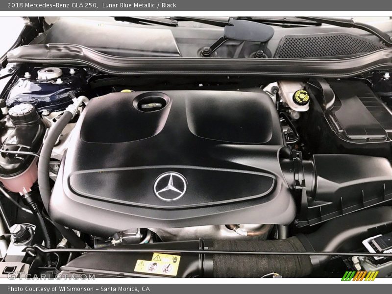 Lunar Blue Metallic / Black 2018 Mercedes-Benz GLA 250