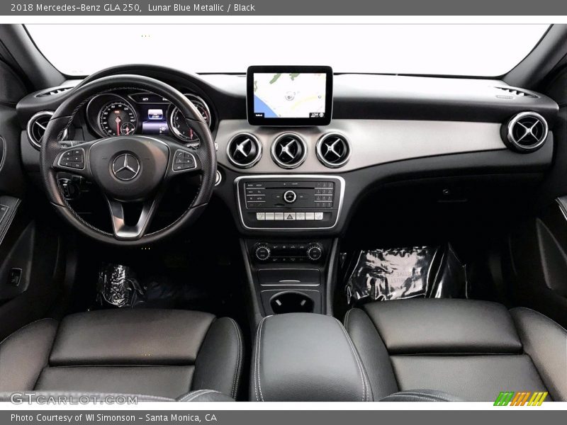 Lunar Blue Metallic / Black 2018 Mercedes-Benz GLA 250