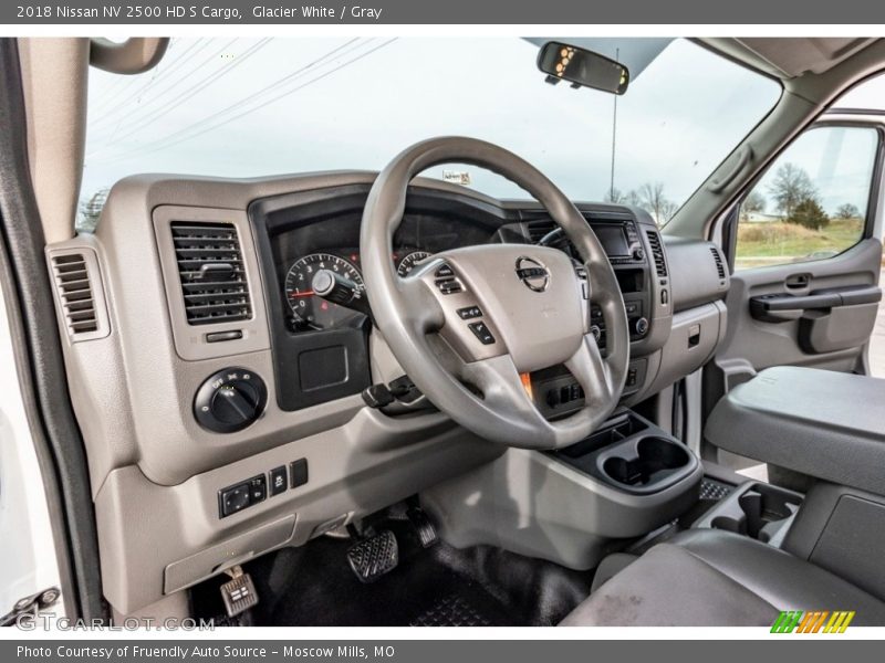 Glacier White / Gray 2018 Nissan NV 2500 HD S Cargo