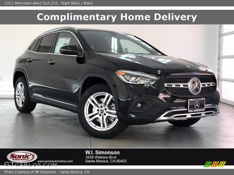 Night Black / Black 2021 Mercedes-Benz GLA 250