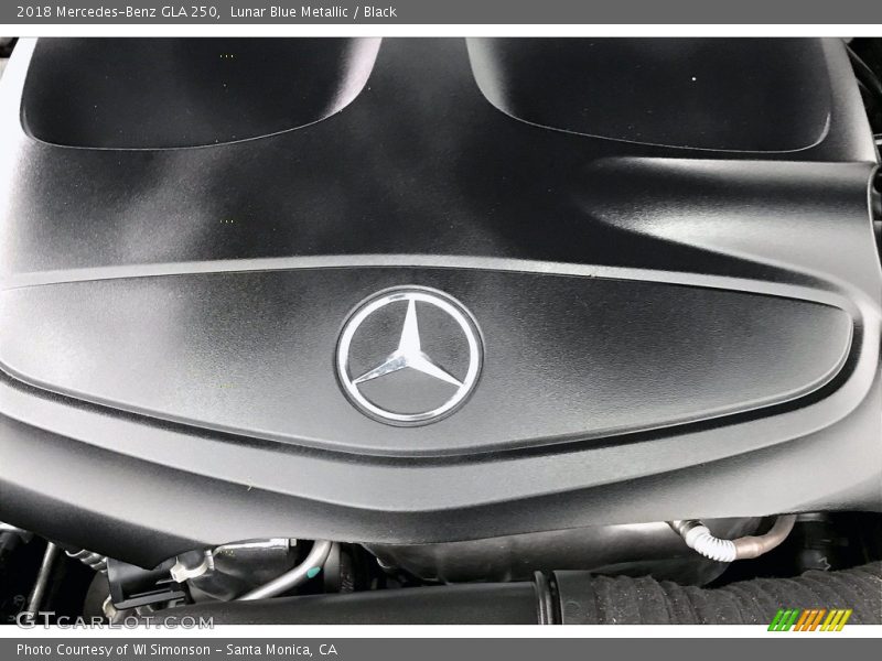 Lunar Blue Metallic / Black 2018 Mercedes-Benz GLA 250