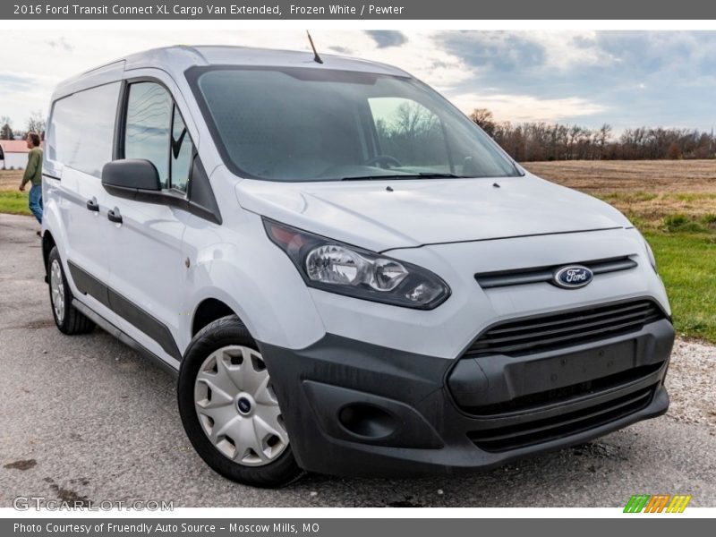 Frozen White / Pewter 2016 Ford Transit Connect XL Cargo Van Extended