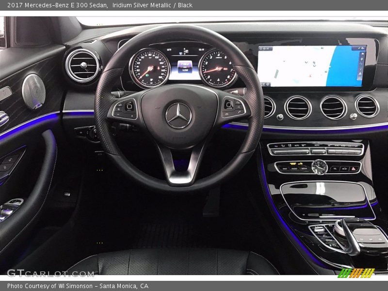 Iridium Silver Metallic / Black 2017 Mercedes-Benz E 300 Sedan