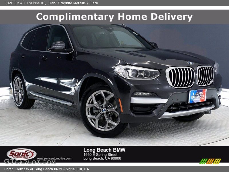 Dark Graphite Metallic / Black 2020 BMW X3 xDrive30i