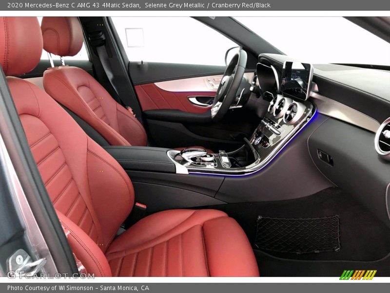 Selenite Grey Metallic / Cranberry Red/Black 2020 Mercedes-Benz C AMG 43 4Matic Sedan