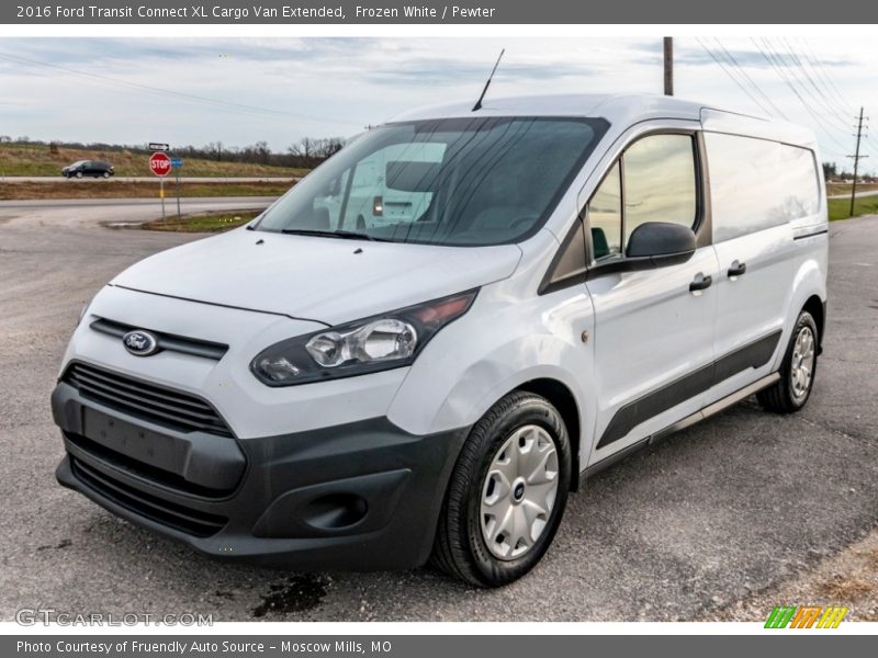 Frozen White / Pewter 2016 Ford Transit Connect XL Cargo Van Extended