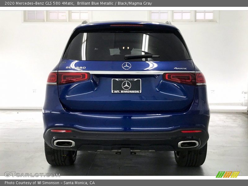 Brilliant Blue Metallic / Black/Magma Gray 2020 Mercedes-Benz GLS 580 4Matic