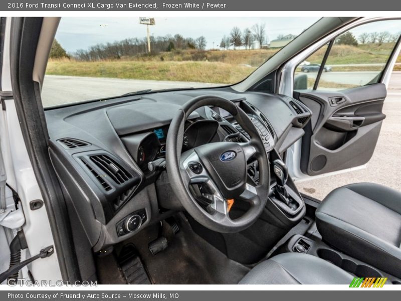 Frozen White / Pewter 2016 Ford Transit Connect XL Cargo Van Extended