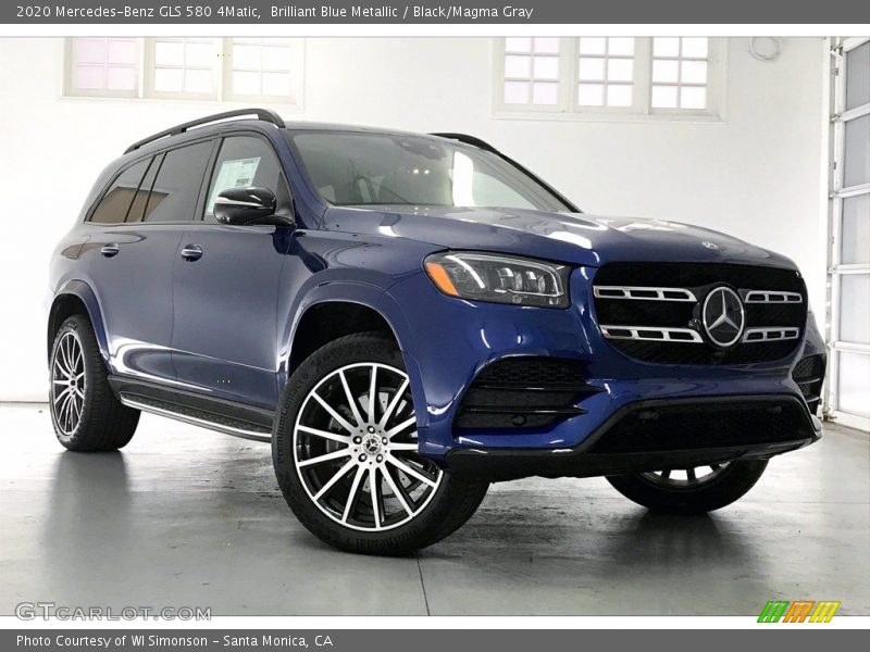 Brilliant Blue Metallic / Black/Magma Gray 2020 Mercedes-Benz GLS 580 4Matic