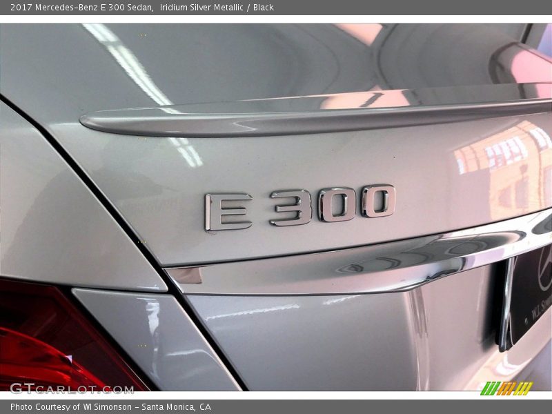 Iridium Silver Metallic / Black 2017 Mercedes-Benz E 300 Sedan