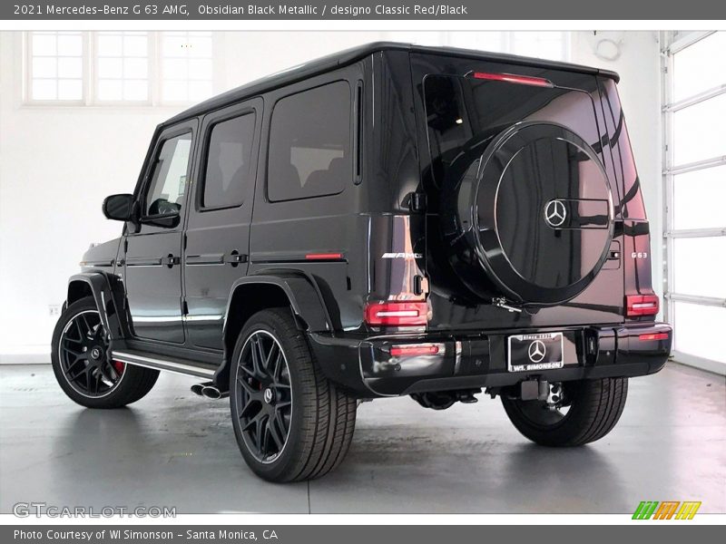 Obsidian Black Metallic / designo Classic Red/Black 2021 Mercedes-Benz G 63 AMG