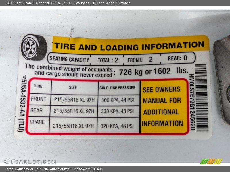 Frozen White / Pewter 2016 Ford Transit Connect XL Cargo Van Extended