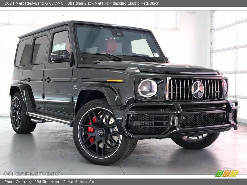 Obsidian Black Metallic / designo Classic Red/Black 2021 Mercedes-Benz G 63 AMG