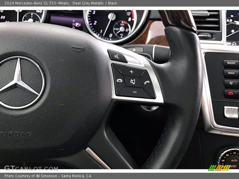 Steel Grey Metallic / Black 2014 Mercedes-Benz GL 550 4Matic