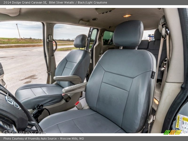 Front Seat of 2014 Grand Caravan SE