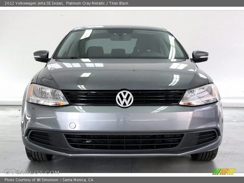 Platinum Gray Metallic / Titan Black 2012 Volkswagen Jetta SE Sedan