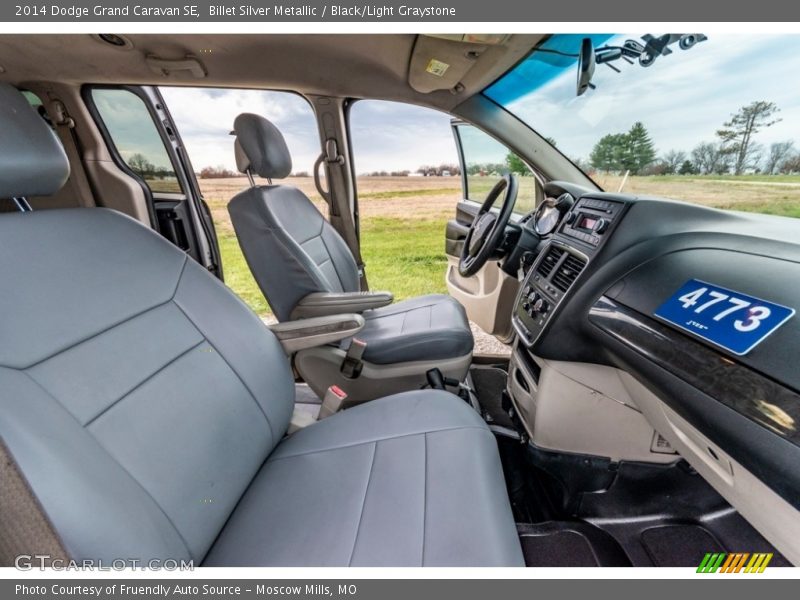 Billet Silver Metallic / Black/Light Graystone 2014 Dodge Grand Caravan SE
