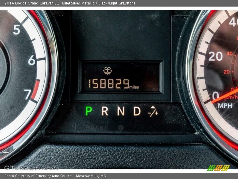 Billet Silver Metallic / Black/Light Graystone 2014 Dodge Grand Caravan SE
