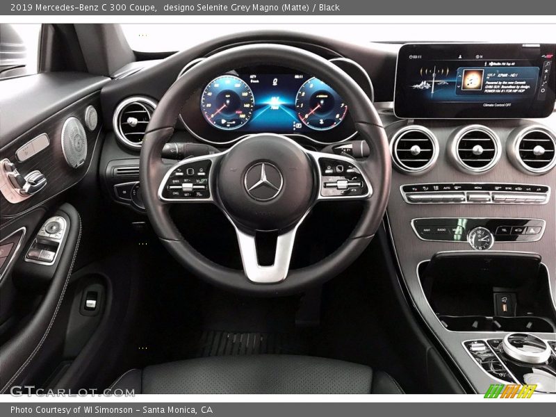 designo Selenite Grey Magno (Matte) / Black 2019 Mercedes-Benz C 300 Coupe