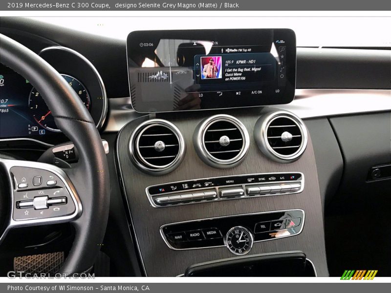 designo Selenite Grey Magno (Matte) / Black 2019 Mercedes-Benz C 300 Coupe