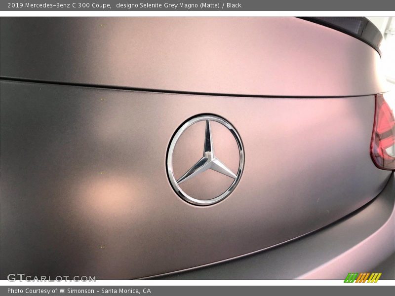 designo Selenite Grey Magno (Matte) / Black 2019 Mercedes-Benz C 300 Coupe