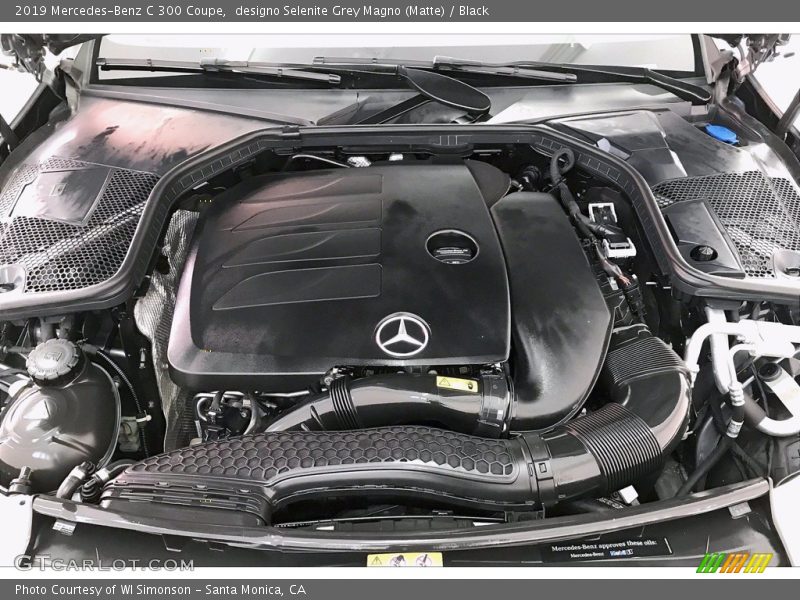 designo Selenite Grey Magno (Matte) / Black 2019 Mercedes-Benz C 300 Coupe