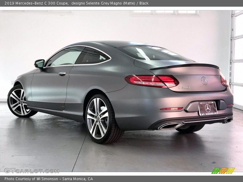 designo Selenite Grey Magno (Matte) / Black 2019 Mercedes-Benz C 300 Coupe