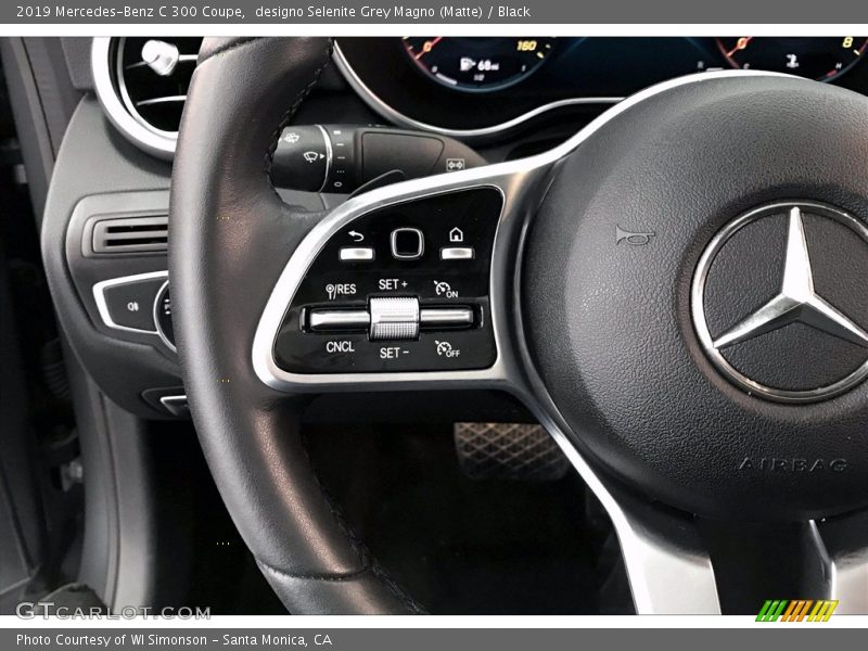 designo Selenite Grey Magno (Matte) / Black 2019 Mercedes-Benz C 300 Coupe