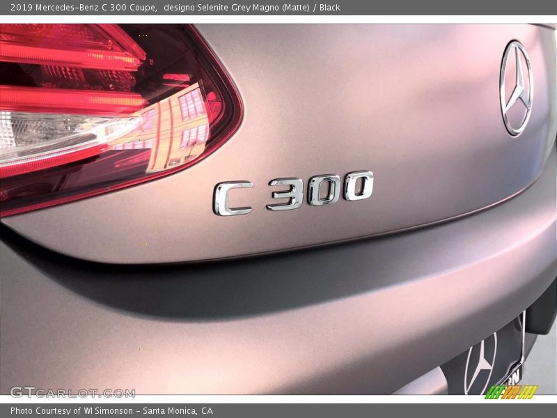 designo Selenite Grey Magno (Matte) / Black 2019 Mercedes-Benz C 300 Coupe