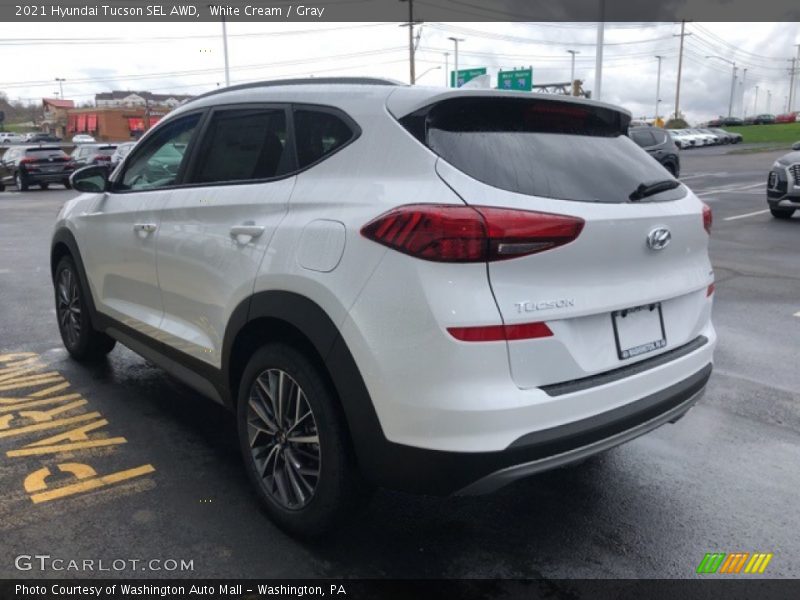 White Cream / Gray 2021 Hyundai Tucson SEL AWD