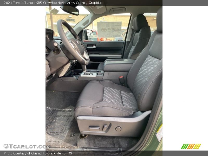 Front Seat of 2021 Tundra SR5 CrewMax 4x4