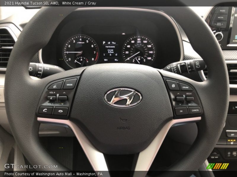 White Cream / Gray 2021 Hyundai Tucson SEL AWD