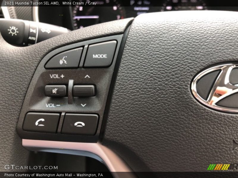 White Cream / Gray 2021 Hyundai Tucson SEL AWD