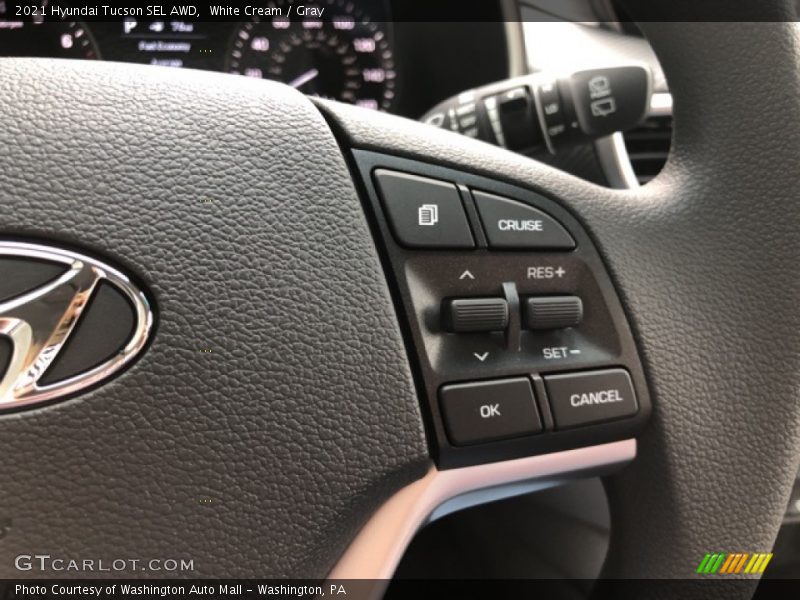 White Cream / Gray 2021 Hyundai Tucson SEL AWD