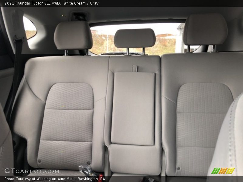 White Cream / Gray 2021 Hyundai Tucson SEL AWD