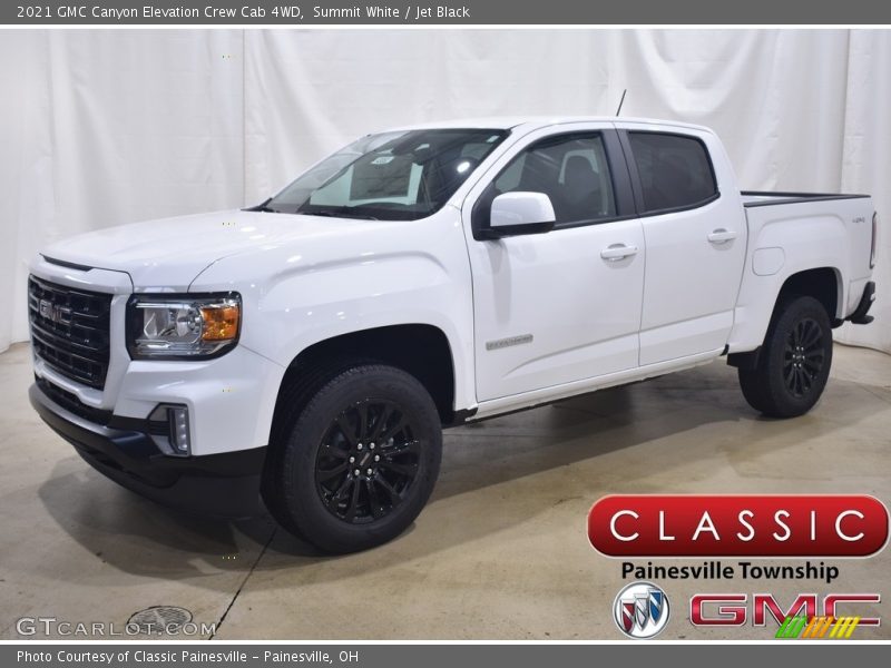 Summit White / Jet Black 2021 GMC Canyon Elevation Crew Cab 4WD