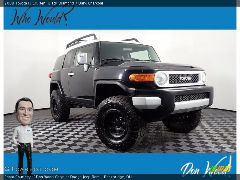 Black Diamond / Dark Charcoal 2008 Toyota FJ Cruiser