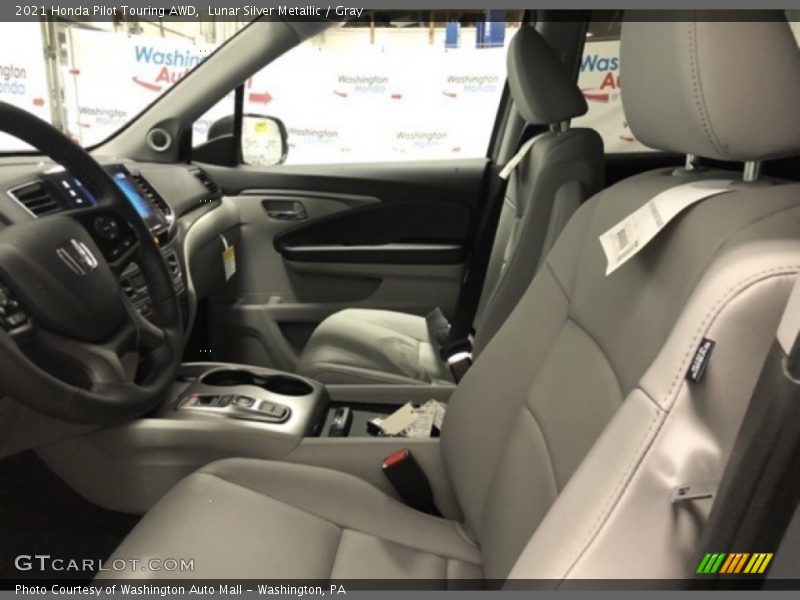 Lunar Silver Metallic / Gray 2021 Honda Pilot Touring AWD