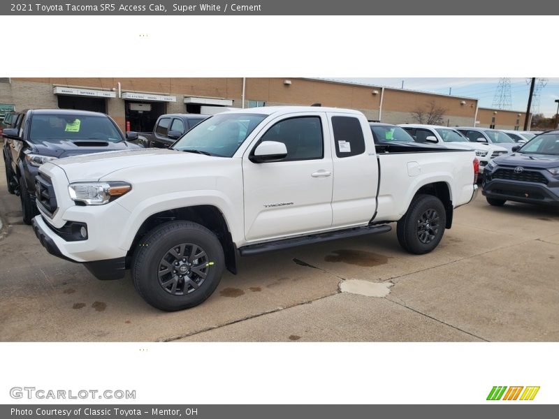 Super White / Cement 2021 Toyota Tacoma SR5 Access Cab