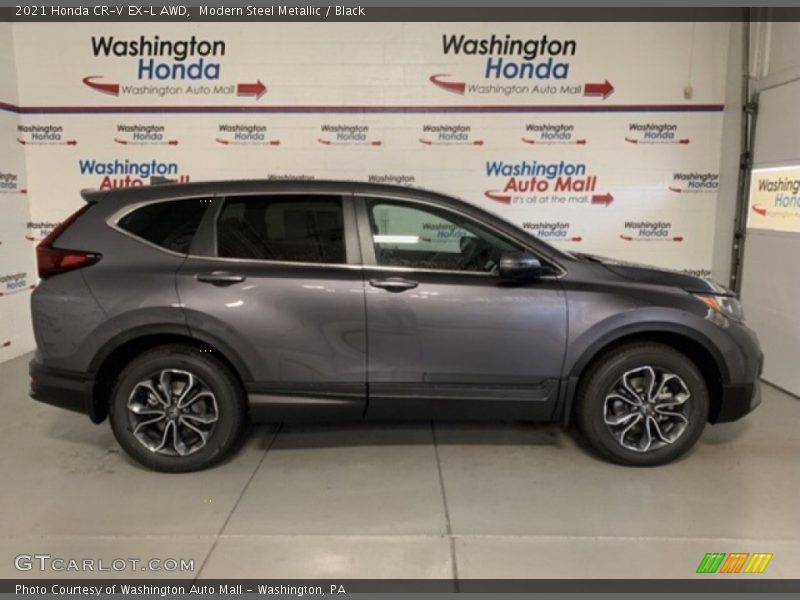 Modern Steel Metallic / Black 2021 Honda CR-V EX-L AWD