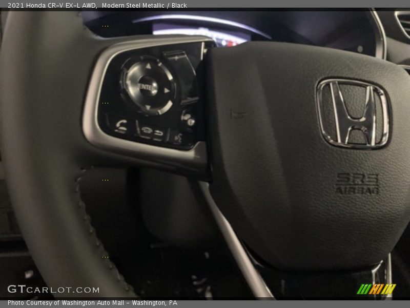 Modern Steel Metallic / Black 2021 Honda CR-V EX-L AWD