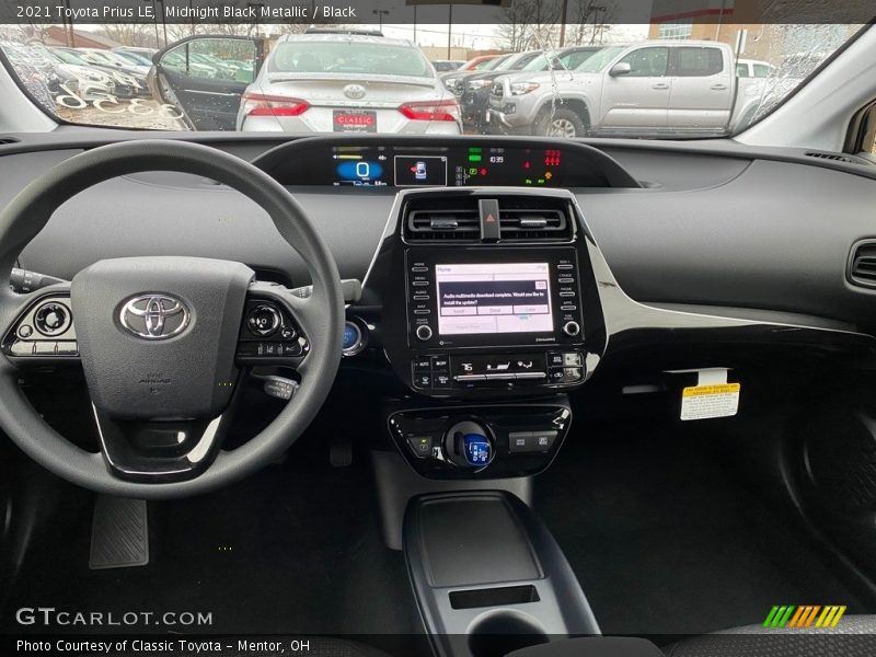 Midnight Black Metallic / Black 2021 Toyota Prius LE