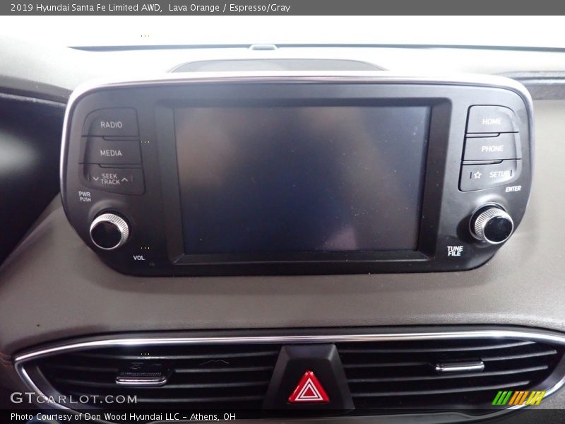Lava Orange / Espresso/Gray 2019 Hyundai Santa Fe Limited AWD