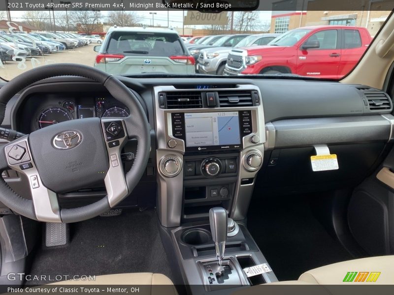 Midnight Black Metallic / Sand Beige 2021 Toyota 4Runner SR5 Premium 4x4