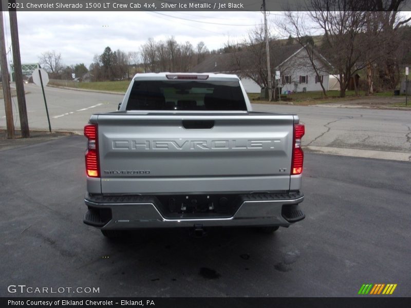 Silver Ice Metallic / Jet Black 2021 Chevrolet Silverado 1500 LT Crew Cab 4x4