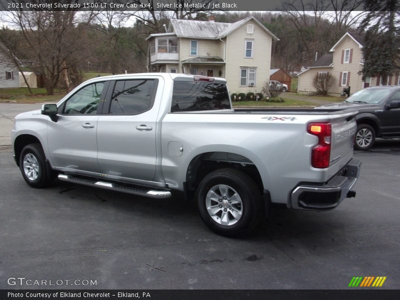 Silver Ice Metallic / Jet Black 2021 Chevrolet Silverado 1500 LT Crew Cab 4x4