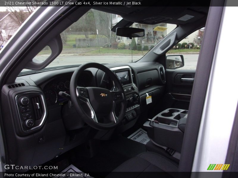 Silver Ice Metallic / Jet Black 2021 Chevrolet Silverado 1500 LT Crew Cab 4x4