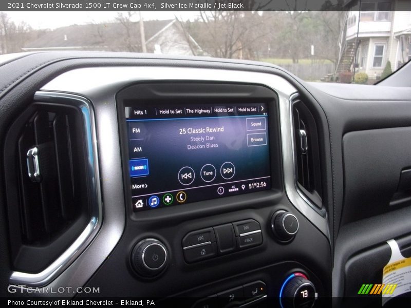 Silver Ice Metallic / Jet Black 2021 Chevrolet Silverado 1500 LT Crew Cab 4x4
