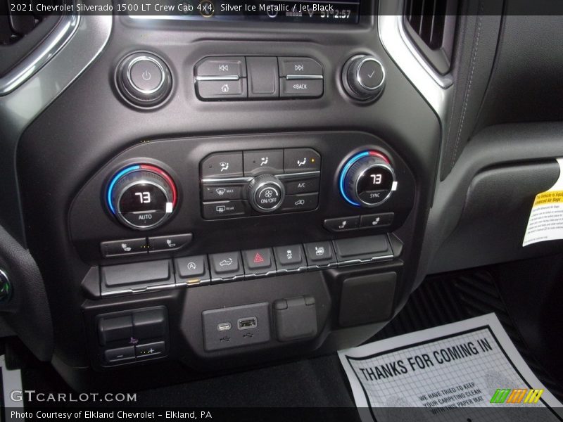 Silver Ice Metallic / Jet Black 2021 Chevrolet Silverado 1500 LT Crew Cab 4x4