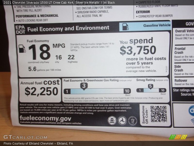 Silver Ice Metallic / Jet Black 2021 Chevrolet Silverado 1500 LT Crew Cab 4x4